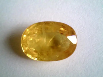 5.10 Carat Natural Bangkok Yellow Sapphire Gemstone
