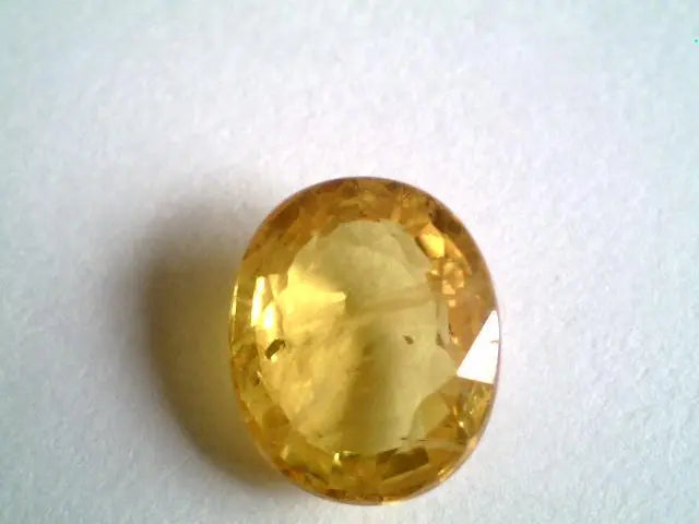 4.15 Carat Natural Bangkok Yellow Sapphire,Pukhraj gemstone