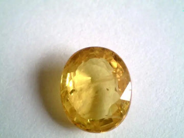 4.15 Carat Natural Bangkok Yellow Sapphire,Pukhraj gemstone