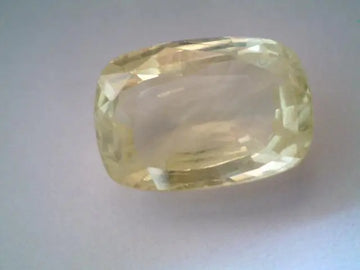 7.31 Carat Unheated Untreated Natural Ceylon Yellow Sapphire