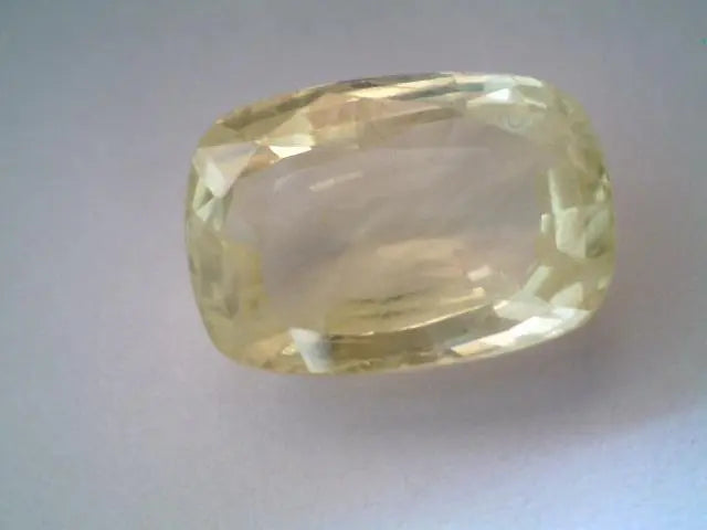 7.31 Carat Unheated Untreated Natural Ceylon Yellow Sapphire