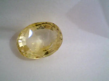 4.21 CARAT UNHEATED UNTREATED NATURAL CEYLON YELLOW SAPPHIRE