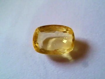 6.10 Ct Unheated Untreated Natural Ceylon Yellow Sapphire A+++++
