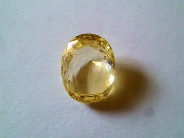 5.35 Ct Unheated Untreated Natural Ceylon Yellow Sapphire A+++++