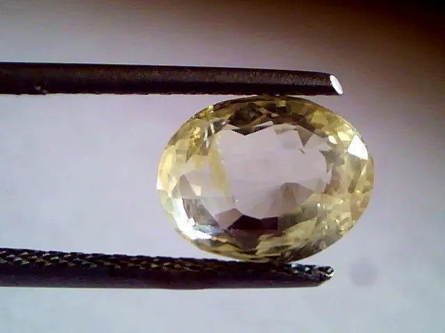 3.92 Ct Unheated Untreated Natural Ceylon Yellow Sapphire