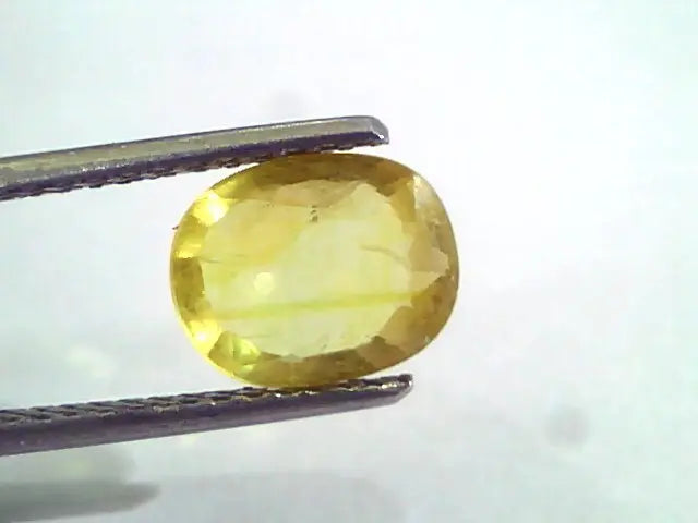 4 to 5.5 Ct Natural Yellow Sapphire Pukhraj Jupiter Gemstone (Heated)