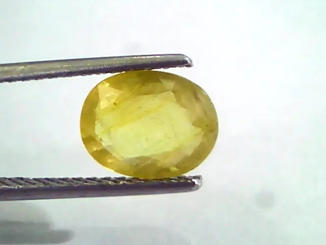 4 to 5.5 Ct Natural Yellow Sapphire Pukhraj Jupiter Gemstone (Heated)