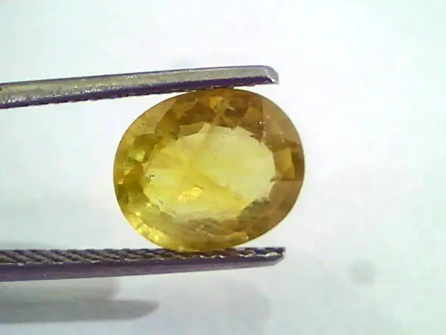 4 to 5.5 Ct Natural Yellow Sapphire Pukhraj Jupiter Gemstone (Heated)