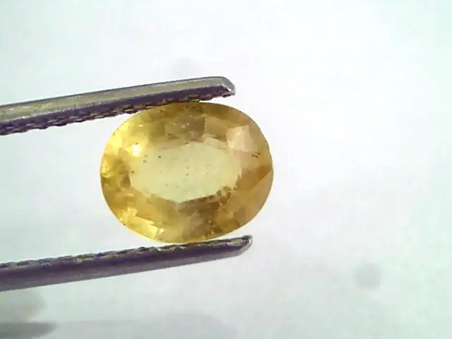 4 to 5.5 Ct Natural Yellow Sapphire Pukhraj Jupiter Gemstone (Heated)
