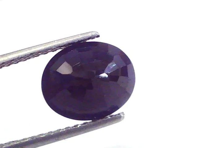 7.94 Ct 8.8 Ratti Natural Dark Bangkok Blue Sapphire Gemstone Heated - Venus Gems