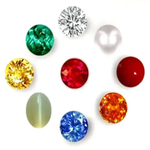 All Natural Navgraha Stones Without Real Diamond of 5-10 Cents Sizes - Venus Gems