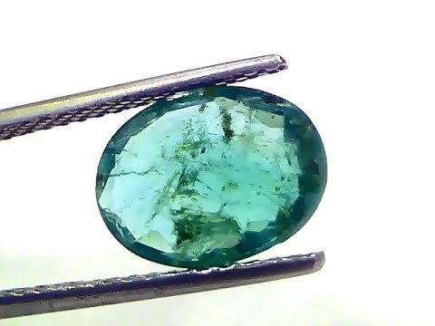 3.11 Ct Certified Untreated Natural Zambian Emerald Panna Gemstone