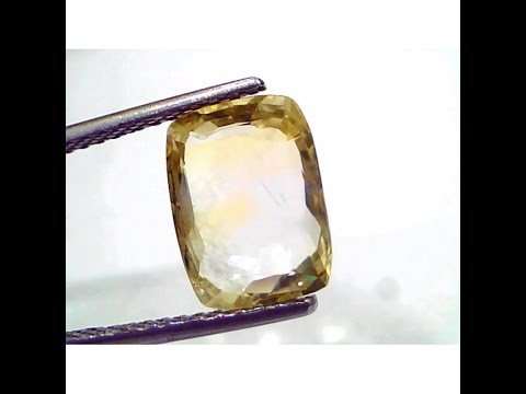 4.33 Ct IGI Certified Unheated Untreated Natural Ceylon Yellow Sapphire