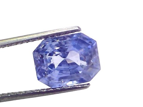 6,87 Karat IGI zertifizierter unbehandelter naturbelassener Ceylon Blauer Saphir AA