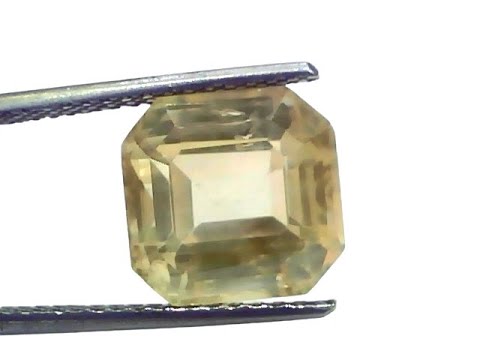 Huge 10.51 Ct IGI Certified Unheated Untreated Natural Ceylon Yellow Sapphire