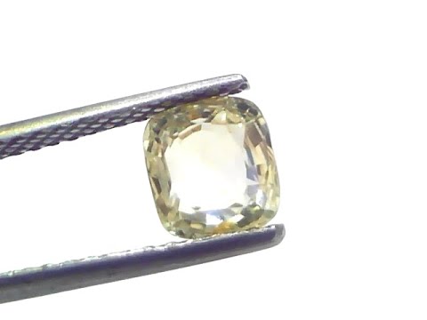 1.91 Ct Certified Unheated Untreated Natural Ceylon Yellow Sapphire