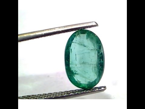 2.97 Ct Untreated Natural Zambian Emerald Gemstone Panna Gems AAAAA