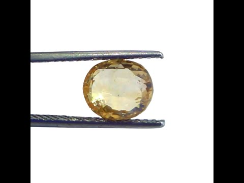 4.09 Ct IGI Certified Unheated Untreated Natural Ceylon Yellow Sapphire