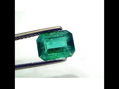 2.43 Ct IGI Certified Untreated Natural Zambian Emerald Gemstone