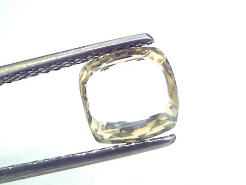 2.70 Ct GII Certified Unheated Untreated Natural Ceylon Yellow Sapphire