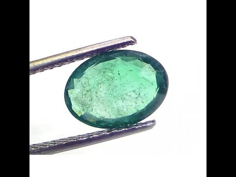 2.64 Ct GII Certified Untreated Natural Zambian Emerald Gemstones