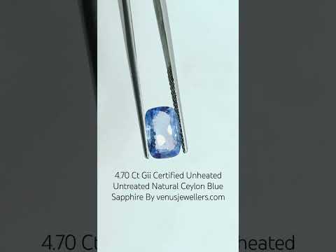 4.70 Ct 8.00 Ratti Unheated Untreated Natural Ceylon Blue Sapphire