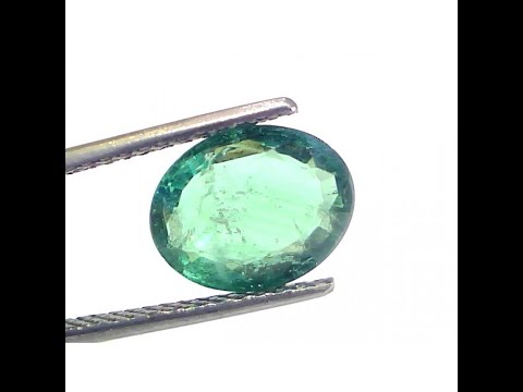 3.29 Ct GII Certified Untreated Natural Zambian Emerald Gemstone AA