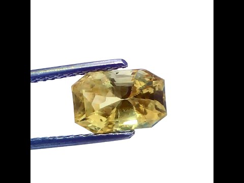 3.97 Ct GII Certified Unheated Untreated Natural Ceylon Yellow Sapphire
