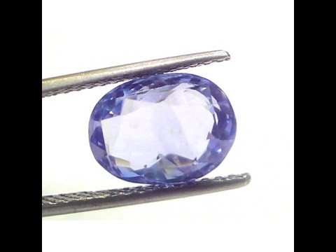 5.48 Ct GII Certified Unheated Untreated Natural Ceylon Blue Sapphire