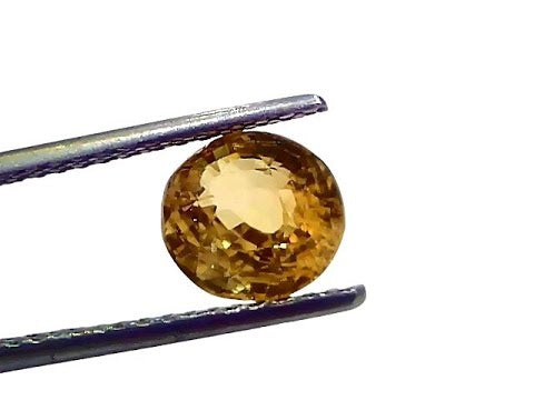 3.11 Ct IGI Certified Unheated Untreated Natural Ceylon Yellow Sapphire AAA