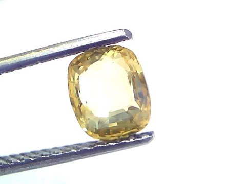 2.05 Ct GII Certified Unheated Untreated Natural Ceylon Yellow Sapphire