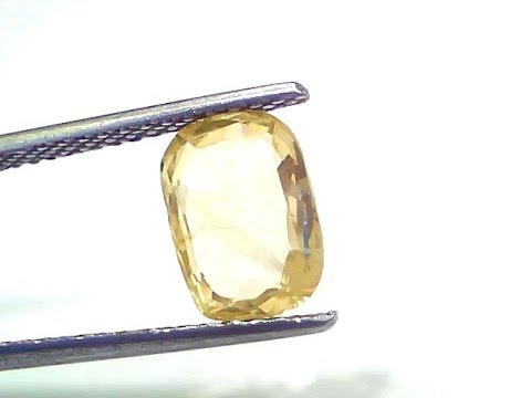 3.11 Ct Certified Unheated Untreated Natural Ceylon Yellow Sapphire