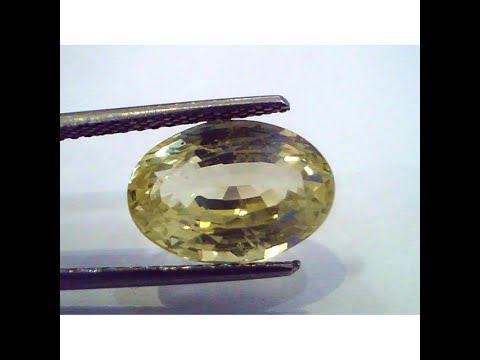 7.77 Ct Unheated Untreated Natural Ceylon Yellow Sapphire Pukhraj