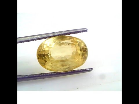 Huge 11.72 Ct Unheated Untreated Natural Ceylon Yellow Sapphire Gemstone