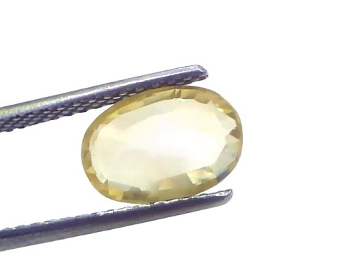 2.90 Ct Certified Unheated Untreated Natural Ceylon Yellow Sapphire