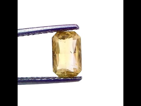 2.05 Ct IGI Certified Unheated Untreated Natural Ceylon Yellow Sapphire