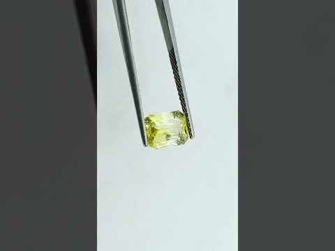 3.35 Ct GII Certified Unheated Untreated Natural Ceylon Yellow Sapphire