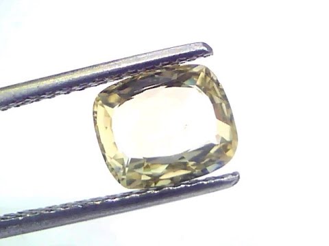 2.28 Ct GII Certified Unheated Untreated Natural Ceylon Yellow Sapphire