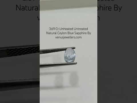 3.69 Ct Unheated Untreated Natural Ceylon Blue Sapphire Neelam