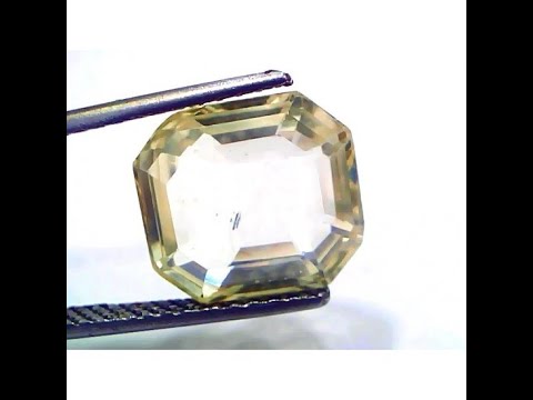 9.27 Ct GII Certified Unheated Untreated Natural Ceylon Yellow Sapphire