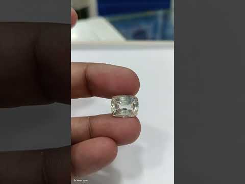 Huge 11.95 Ct Unheated Untreated Natural Ceylon White Sapphire