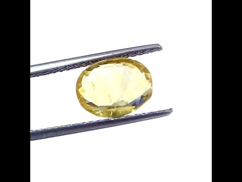 3.99 Ct GII Certified Unheated Untreated Natural Ceylon Yellow Sapphire