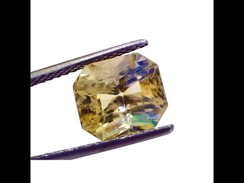 7.33 Ct GII Certified Unheated Untreated Natural Ceylon Yellow Sapphire