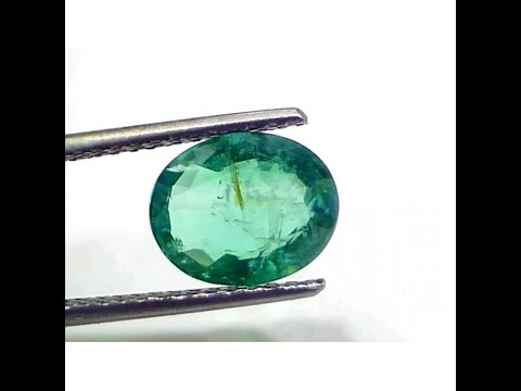 2.57 ct GII-zertifizierte unbehandelte natürliche Sambia-Smaragd-Edelsteine AAAA