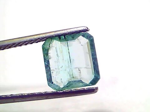 2.69 Ct Certified Untreated Natural Zambian Emerald Panna Gemstone