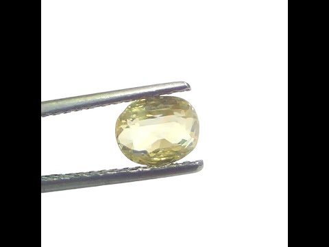 2.02 Ct GII Certified Unheated Untreated Natural Ceylon Yellow Sapphire