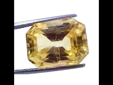 Huge 19.66 Ct IGI Certified Unheated Untreated Natural Ceylon Yellow Sapphire