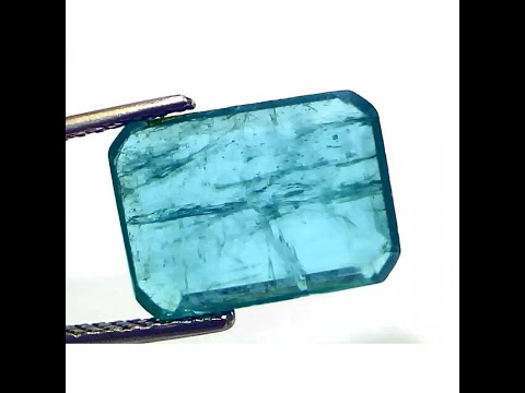 7.49 Ct Certified Untreated Natural Zambian Emerald Gemstone Panna