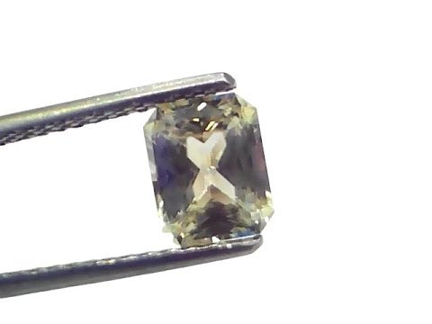 1.87 Ct Certified Unheated Untreated Natural Ceylon Yellow Sapphire