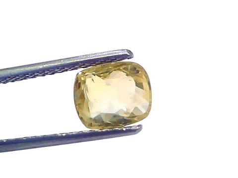 2.33 Ct GII Certified Unheated Untreated Natural Ceylon Yellow Sapphire